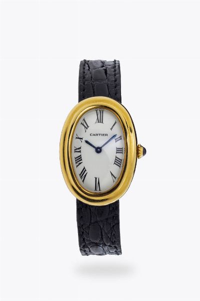 CARTIER : Mod. Baignoire ovale  anni '80  - Asta Asta 204 Orologi - Associazione Nazionale - Case d'Asta italiane