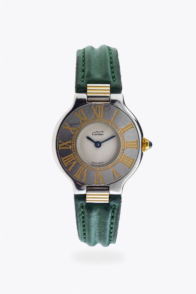 CARTIER : Mod. Le Must 21  anni '90  - Asta Asta 204 Orologi - Associazione Nazionale - Case d'Asta italiane