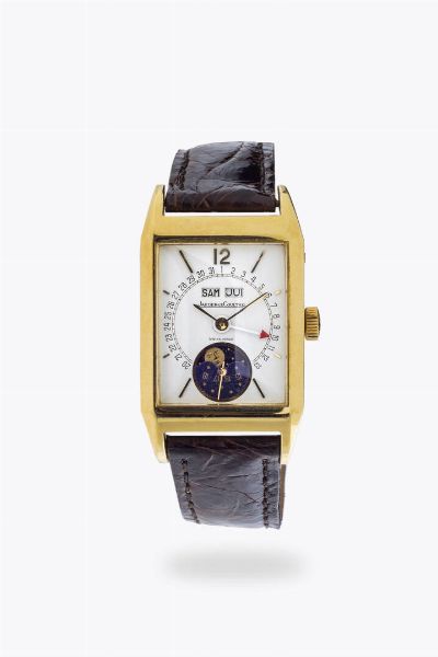 JAEGER LE COULTRE : Mod. Triple Calendar   ref.1410101  anni '90  - Asta Asta 204 Orologi - Associazione Nazionale - Case d'Asta italiane