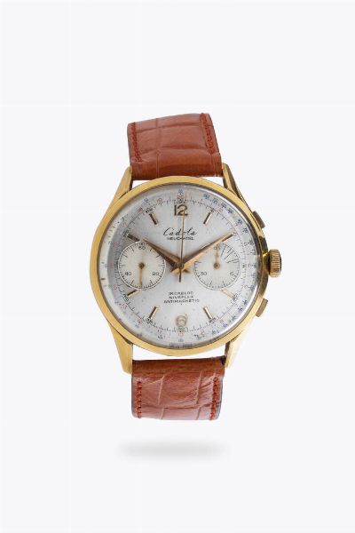 CADOLA : Mod. Chronograph  anni '60  - Asta Asta 204 Orologi - Associazione Nazionale - Case d'Asta italiane