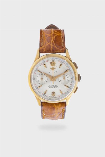 NIDES : Mod. Chronograph  anni '70  - Asta Asta 204 Orologi - Associazione Nazionale - Case d'Asta italiane