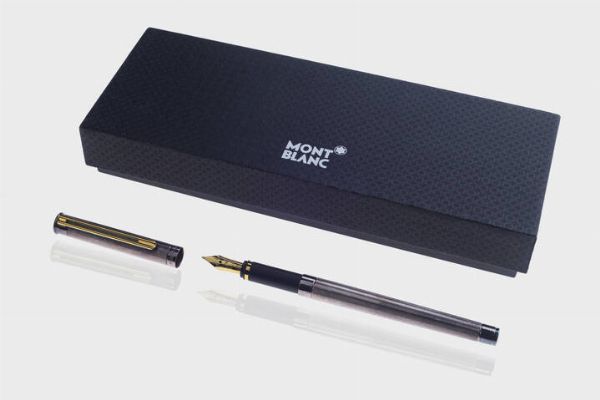 MONTBLANC : Stilografica Montblanc  modello Noblesse con corpo in acciaio e pennino in oro giallo. Corredata di scatola e libretto  - Asta Asta 205 Gioielli - Associazione Nazionale - Case d'Asta italiane