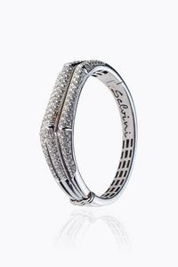 SALVINI - Peso gr 57 3 Bracciale rigido in oro bianco  firmato Salvini con diamanti taglio brillante firmato Salvini per  [..]