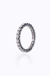 ETERNEL - Peso gr 3 0 Misura 15 (55) in oro bianco con diamanti taglio brillante per totali ct 1 0 ca  probabile colore  [..]