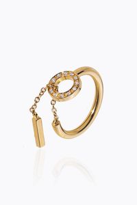 ANELLO - Peso gr 4 0 Misura 16 (56) in oro rosa  terminali con frangia e cerchio in diamanti taglio brillante per totali  [..]