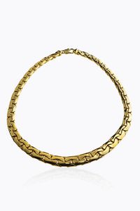 GIROCOLLO - Peso gr 54 Lunghezza cm 45 in oro giallo  composto da segmenti geometrici a scalare