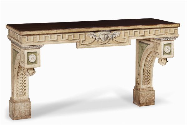 COPPIA DI CONSOLES, ITALIA CENTRALE, SECONDA MET&Agrave; SECOLO XVIII  - Asta International Fine Art  - Associazione Nazionale - Case d'Asta italiane