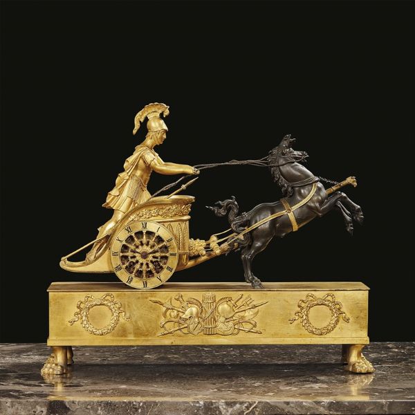 OROLOGIO DA CAMINO, FRANCIA, INIZIO SECOLO XIX  - Asta International Fine Art  - Associazione Nazionale - Case d'Asta italiane