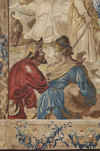 ARAZZO, ANVERSA, 1670 CIRCA, BOTTEGA DI PHILIPPE WAUTERS SU DISEGNO DI ABRAHAM VAN DIEPENBEECK  - Asta International Fine Art  - Associazione Nazionale - Case d'Asta italiane