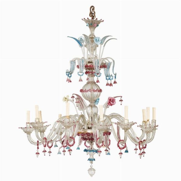 LAMPADARIO, MURANO, SECOLO XIX  - Asta International Fine Art  - Associazione Nazionale - Case d'Asta italiane