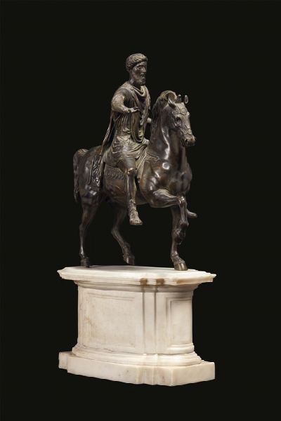 MARCO AURELIO A CAVALLO, ROMA, INIZI SECOLO XIX  - Asta International Fine Art  - Associazione Nazionale - Case d'Asta italiane