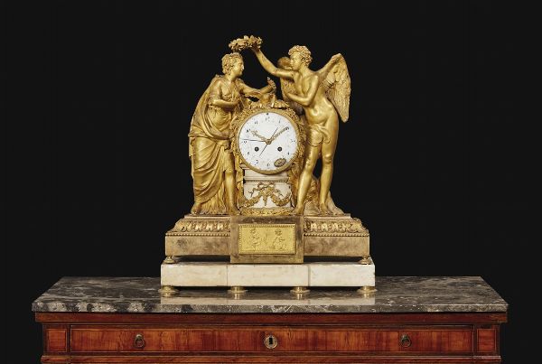 GRANDE OROLOGIO DA TAVOLO, PARIGI, PRIMO QUARTO SECOLO XIX  - Asta International Fine Art  - Associazione Nazionale - Case d'Asta italiane