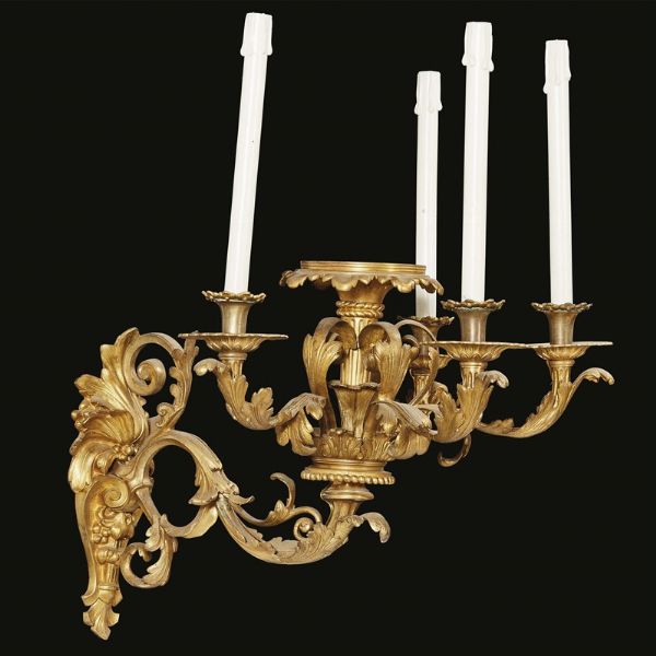 QUATTRO APPLIQUES, FRANCIA, SECOLO XIX  - Asta International Fine Art  - Associazione Nazionale - Case d'Asta italiane