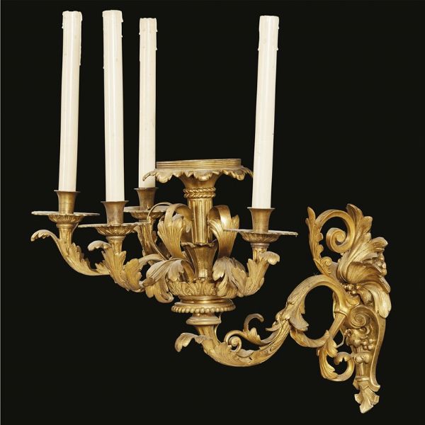 QUATTRO APPLIQUES, FRANCIA, SECOLO XIX  - Asta International Fine Art  - Associazione Nazionale - Case d'Asta italiane