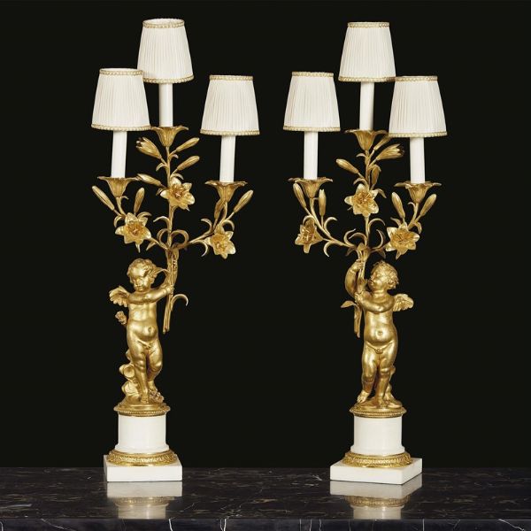 COPPIA DI CANDELABRI, FRANCIA, SECOLO XIX  - Asta International Fine Art  - Associazione Nazionale - Case d'Asta italiane