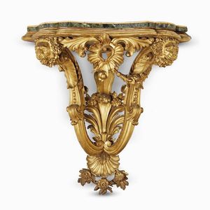 COPPIA DI CONSOLES ANGOLARI, ROMA, PRIMA MET� SECOLO XIX  - Asta International Fine Art  - Associazione Nazionale - Case d'Asta italiane