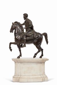 MARCO AURELIO A CAVALLO, ROMA, INIZI SECOLO XIX  - Asta International Fine Art  - Associazione Nazionale - Case d'Asta italiane