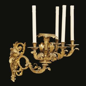 QUATTRO APPLIQUES, FRANCIA, SECOLO XIX  - Asta International Fine Art  - Associazione Nazionale - Case d'Asta italiane