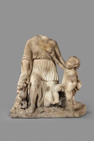 Scultore tosco-romano attivo nella cerchia del ‘Maestro di Pio II’, seconda metà del sec. XV  - Asta Sculture e oggetti d'arte dal Medioevo al XIX secolo  - Associazione Nazionale - Case d'Asta italiane