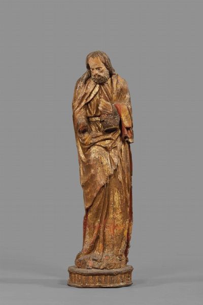 Intagliatore dell&rsquo;arco alpino di cultura tedesco-tirolese, fine sec. XV &ndash; inizi XVI  - Asta Sculture e oggetti d'arte dal Medioevo al XIX secolo  - Associazione Nazionale - Case d'Asta italiane