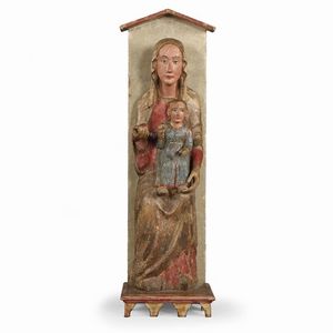 Cerchia del Maestro della Santa Caterina Gualino  - Asta Sculture e oggetti d'arte dal Medioevo al XIX secolo  - Associazione Nazionale - Case d'Asta italiane