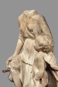 Scultore tosco-romano attivo nella cerchia del ‘Maestro di Pio II’, seconda metà del sec. XV  - Asta Sculture e oggetti d'arte dal Medioevo al XIX secolo  - Associazione Nazionale - Case d'Asta italiane