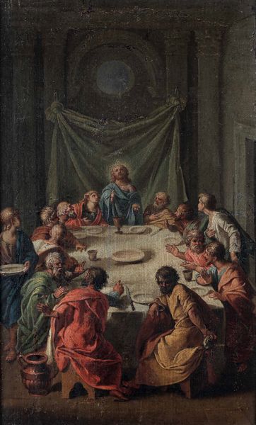 Scuola del XVIII secolo Ultima cena  - Asta Dipinti antichi - Associazione Nazionale - Case d'Asta italiane