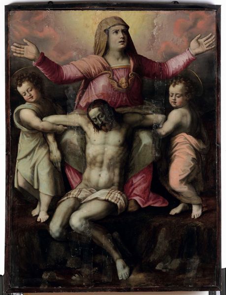 Scuola romana del XVI secolo Deposizione  - Asta Dipinti antichi - Associazione Nazionale - Case d'Asta italiane