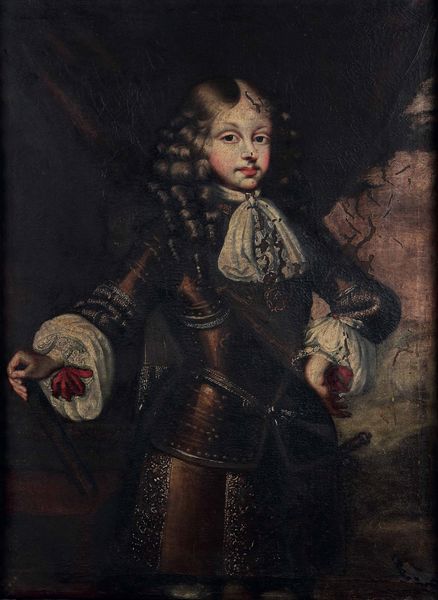 Scuola del XVIII secolo Ritratti di Vittorio Amedeo II di Savoia e Maria Giovanna Battista di Savoia-Nemours  - Asta Dipinti antichi - Associazione Nazionale - Case d'Asta italiane