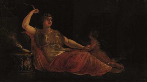 Scuola neoclassica del XIX secolo Venere e Amore  - Asta Dipinti antichi - Associazione Nazionale - Case d'Asta italiane