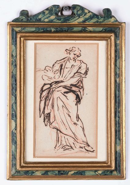 Carlo Maratta, Attribuito a : Studi per figure femminili  - Asta Dipinti antichi - Associazione Nazionale - Case d'Asta italiane