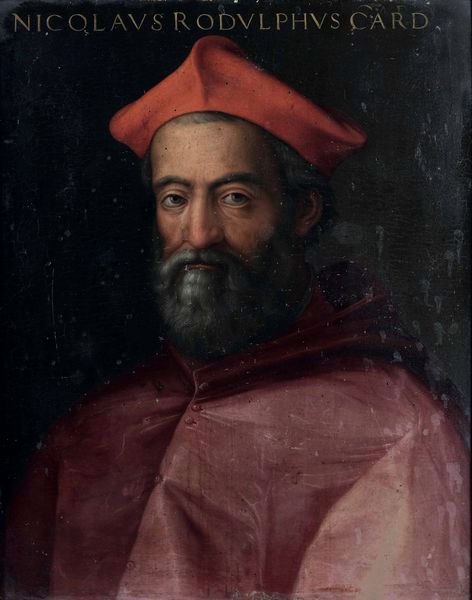 Scuola toscana del XVI secolo Ritratto del cardinale Nicola Rodolfo  - Asta Dipinti antichi - Associazione Nazionale - Case d'Asta italiane