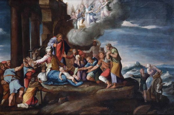 Giovanni Battista Ramenghi detto il Bagnocavallo : Adorazione dei pastori  - Asta Dipinti antichi - Associazione Nazionale - Case d'Asta italiane