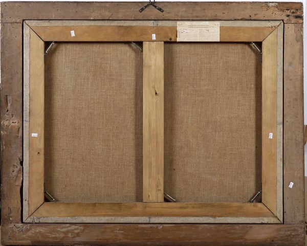 Scuola del XVIII secolo Natura morta con cesta, frutti e uccellino  - Asta Dipinti antichi - Associazione Nazionale - Case d'Asta italiane