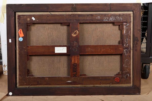 Aert van der Neer : Paesaggio invernale con pattinatori  - Asta Dipinti antichi - Associazione Nazionale - Case d'Asta italiane