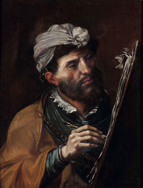 Scuola napoletana del XVII secolo Ritratto di pittore  - Asta Dipinti antichi - Associazione Nazionale - Case d'Asta italiane
