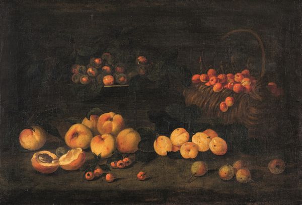 Scuola del XVII secolo Nature morte con con frutti e funghi  - Asta Dipinti antichi - Associazione Nazionale - Case d'Asta italiane