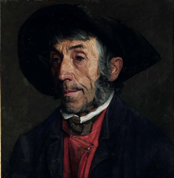 Hans Thoma : Ritratto di contadino bavarese  - Asta Dipinti antichi - Associazione Nazionale - Case d'Asta italiane