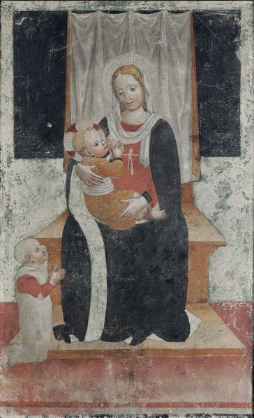 Ambrogio da Fossano detto il Bergognone, Bottega di : Madonna in trono con Bambino  - Asta Dipinti antichi - Associazione Nazionale - Case d'Asta italiane