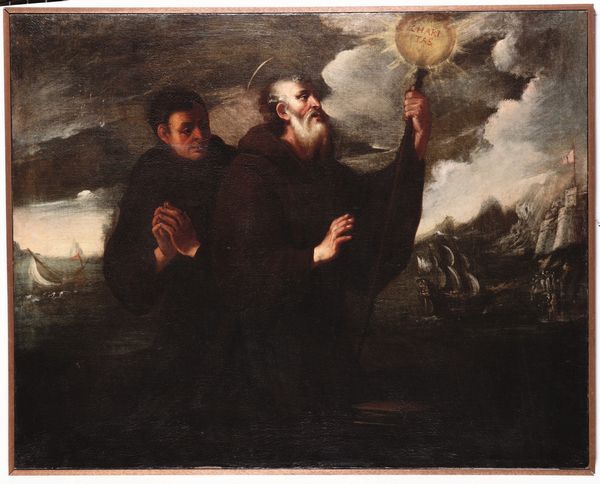 Scuola genovese del XVII secolo Sant'Antonio da Paola  - Asta Dipinti antichi - Associazione Nazionale - Case d'Asta italiane