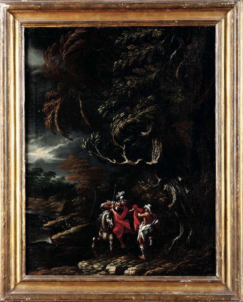 Scuola veneta del XVII secolo Miracolo di San Martino<BR>Adorazione dei Pastori  - Asta Dipinti antichi - Associazione Nazionale - Case d'Asta italiane