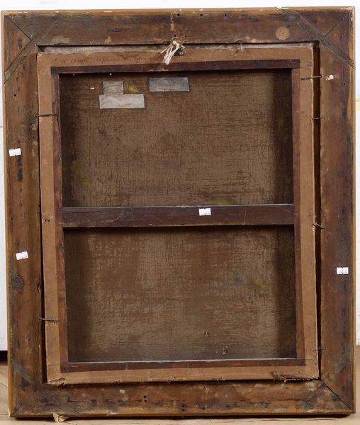 Scuola del XVII secolo Figura di fanciulla in veste di sibilla con spartito  - Asta Dipinti antichi - Associazione Nazionale - Case d'Asta italiane