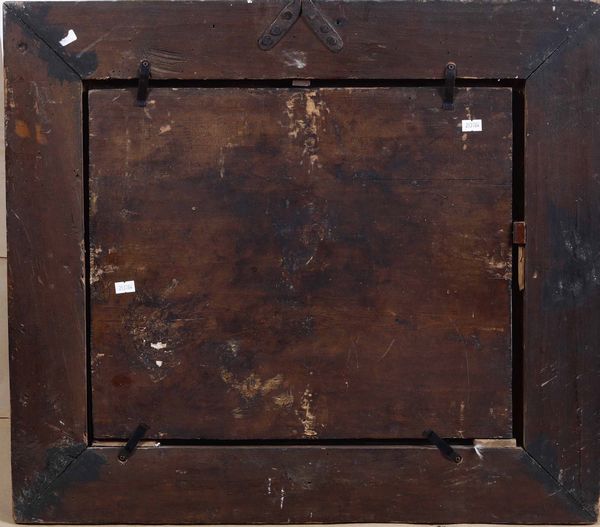 Scuola del XVIII-XIX secolo La Vergine e un santo  - Asta Dipinti antichi - Associazione Nazionale - Case d'Asta italiane