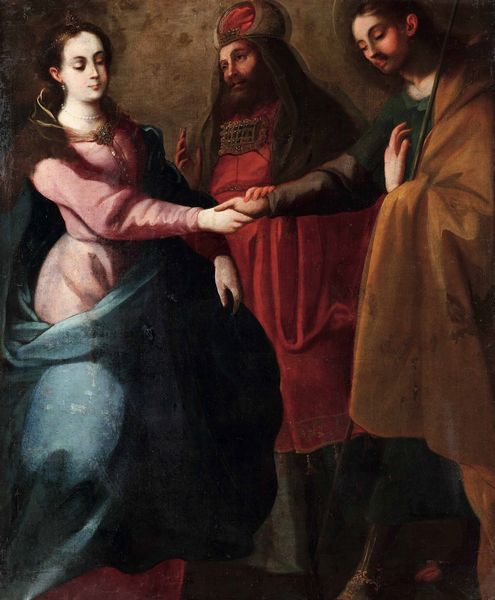 Scuola italiana del XVII secolo Lo sposalizio della Vergine  - Asta Dipinti antichi - Associazione Nazionale - Case d'Asta italiane