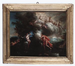 Scuola del XVIII secolo Apollo e Dafne  - Asta Dipinti antichi - Associazione Nazionale - Case d'Asta italiane