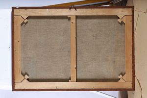 Scuola italiana del XVIII secolo Scorcio architettonico con la liberazione di San Pietro  - Asta Dipinti antichi - Associazione Nazionale - Case d'Asta italiane