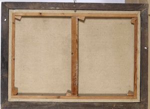 Scuola napoletana del XVIII secolo Natura morta con fiori, frutta, galli, pesci e gatti  - Asta Dipinti antichi - Associazione Nazionale - Case d'Asta italiane