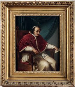 Vincenzo Camuccini, copia da : Ritratto di Papa Pio VII  - Asta Dipinti antichi - Associazione Nazionale - Case d'Asta italiane