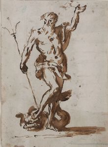 Gaspare Diziani, Attribuito a - Nettuno