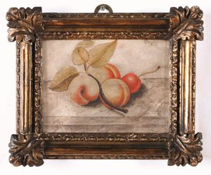 Octavianus Monfort, Attribuito a : Nature morte con composizioni di frutta  - Asta Dipinti antichi - Associazione Nazionale - Case d'Asta italiane